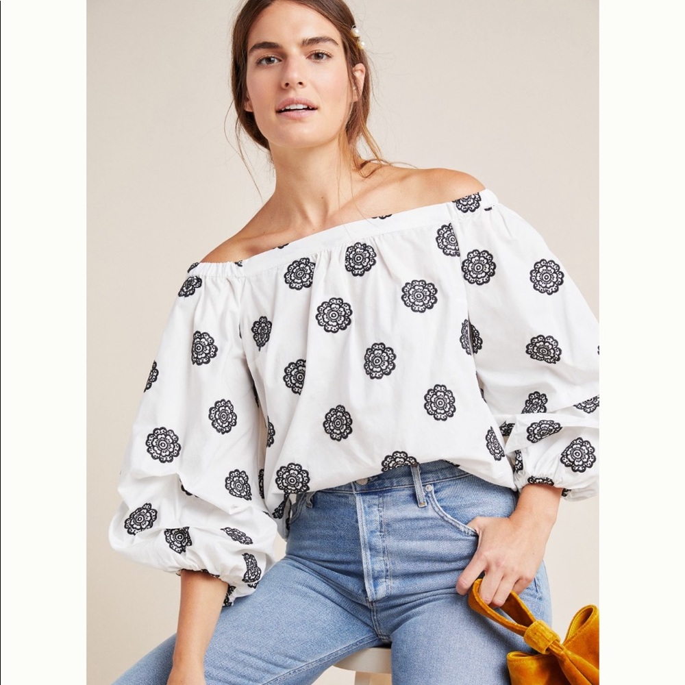 Maeve Cornelia Off-the-Shoulder Blouse